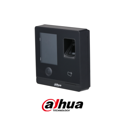 DAHUA ASI1212F-D - Control de Acceso Touch/ 3,000 Huellas/ 30,000 Tarjetas ID/ 30,000 Passwords/ 150,000 Registros/ Apertura Remota desde APP/ Tiempo de lectura de 1.5 s/ TCP/IP/ E&S de Alarma/ Boton de Apertura/
