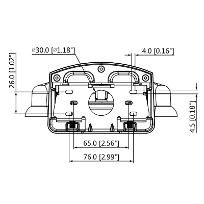 DAHUA DH-PFB211W - Brazo para Pared compatible con Cámaras Domo Modelos: HDBWxxExx, HDBWxxH-xx y