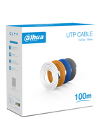 DAHUA PFM920I-5EU-U-100 - Bobina de 100 Mts de Cable UTP Cat5e/ 100% Cobre/ Color Blanco/ Cubierta Retardante de Flama con Certificacación ANSI/ UL CM/ Ideal para Video y Redes/