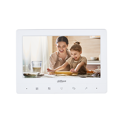 DAHUA KTA02 - Kit de Videoportero analógico con monitor táctil de 7" y frente de calle con cámara de 1.3MP con DWDR y protección IP66. Controla hasta 2 frentes de calle y 3 monitores, con apertura de puerta #KitDahua #BuenFinDahua20