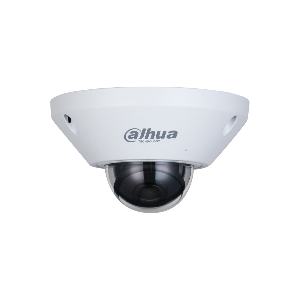 DAHUA IPC-EB5541-AS - Camara IP FishEye de 5 Megapixeles/ WizMind/ 360 Grados/ H.265/ Microfono Integrado + 1 Canal de E&S/ E&S De Alarma/ Mapa de Calor/ Conteo de Personas/ IP67/ IK10/ WDR Real/ PoE #FAB