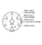 DAHUA PFA136 - Caja de conexiones para camaras domo DAHUA