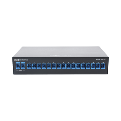 e-Lighten Splitter Pasivo 2/16, Puertos PON SC/UPC, Frecuencias soportadas de 1260nm a 1650nm con hasta 500 mW de Potencia de Entrada
