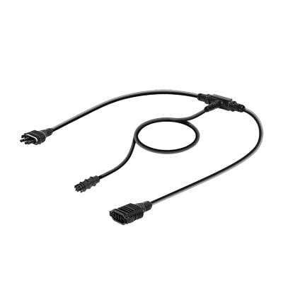 Cable troncal "Y". conecta paneles y dispositivos tales como microinversor y sistema de monitoreo en un conjunto a una distancia geométrica mayor que el SMYCP4.