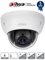 DAHUA SD22204IN-GC - Camara PTZ Mini Domo Antivandalica de 2 Megapixeles/ 4X de Zoom Optico/ WDR Real 120 dB/ Metalica/ IP66/ IK10/ Starlight/ HLC/ 3DNR/