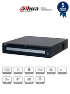 DAHUA DHI-NVR608RH-128-XI - NVR con tecnología Acupick y WizMind 128 canales 32MP, 8HDD, 1024Mbps. Clúster N+M, RAID0/1/5/6/10, Hot Swap. Detección de rostros, metadatos, protección perimetral, SMD Plus, y soporte IA por cámara.