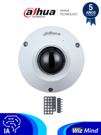 DAHUA IPC-EB5541-AS - Camara IP FishEye de 5 Megapixeles/ WizMind/ 360 Grados/ H.265/ Microfono Integrado + 1 Canal de E&S/ E&S De Alarma/ Mapa de Calor/ Conteo de Personas/ IP67/ IK10/ WDR Real/ PoE #FAB