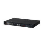 DAHUA PFS3218-16ET-135 - Switch Poe Ethernet de 18 puertos/ 16 puertos PoE 10/100 Mbps/ 135 Watts Totales/  2 Puertos SFP/ PoE Watchdog/ Switching 7.2 Gbps/ Tasa de Reenvio de Kits 5.3568/