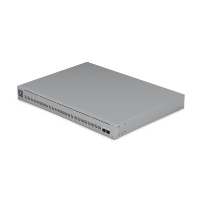 UniFi Switch Pro Max 24 POE, 24 puertos (8 puertos POE++ 2.5 GbE y 16 puertos GbE POE+), 2 puertos SFP+ 10G, 400W, pantalla táctil