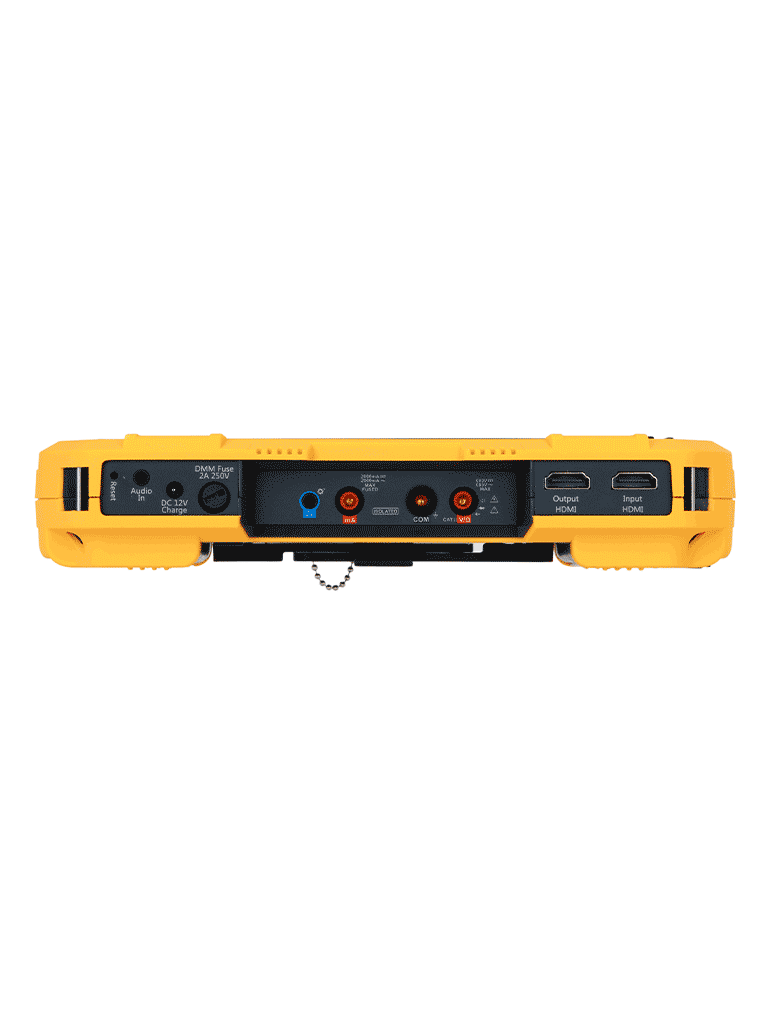 DAHUA PFM907 -Probador de Video IP y HDCVI/ Soporta Compresión de Video H.265 y H.264/ Control PTZ/ Soporta Audio/ Multimetro Integrado/ Probador de Red/ Probador de Señal Wifi/ Soporta Protocolo Onvif/ Salida de 12V 2 Amp para Cámara/ Basado en Linux