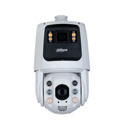 DAHUA DH-SDT7C424-4F - Cámara IP PTZ Dual de 4 MP/ 24x de Zoom óptico / Iluminadores dual 30 m de luz visible y 150 m de IR/ FullColor/ Detección de Rostros /Autotracking /Disuasión activa con luz y sirena/Protección perimetral #XCDAHUA #MV