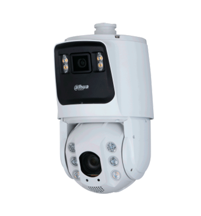 DAHUA DH-SDT7C424-4F - Cámara IP PTZ Dual de 4 MP/ 24x de Zoom óptico / Iluminadores dual 30 m de luz visible y 150 m de IR/ FullColor/ Detección de Rostros /Autotracking /Disuasión activa con luz y sirena/Protección perimetral #XCDAHUA #MV