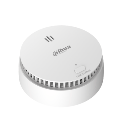 DAHUA DHI-HY-SA21A-W2 - Detector de Humo Inalámbrico / Sensor Fotoeléctrico de Doble Cámara / Sirena Interna de 85dB / Función de Prueba y Silenciar / Alarma Visual y Sonora / Indicador Led / #AlarmasDahua #AD