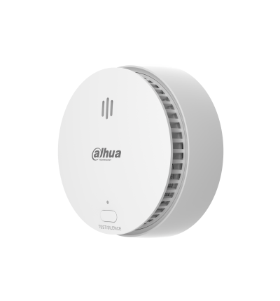 DAHUA DHI-HY-SA21A-W2 - Detector de Humo Inalámbrico / Sensor Fotoeléctrico de Doble Cámara / Sirena Interna de 85dB / Función de Prueba y Silenciar / Alarma Visual y Sonora / Indicador Led / #AlarmasDahua #AD