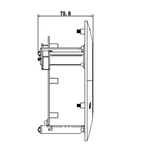 DAHUA PFB200C - Montaje para Plafon/ Compatible con Mini PTZ S22 y Domos con Case HDBW4
