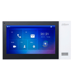 DAHUA KTP01L(S) - Kit de Videoportero IP con Frente de Calle Metálico Antivandálico  y cámara de 2MP. Incluye monitor táctil de 7", ranura SD, control de puerta, E/S de alarmas, y switch PoE de 6 puertos, 36W. Ideal para seguridad avanzada/ #VDP