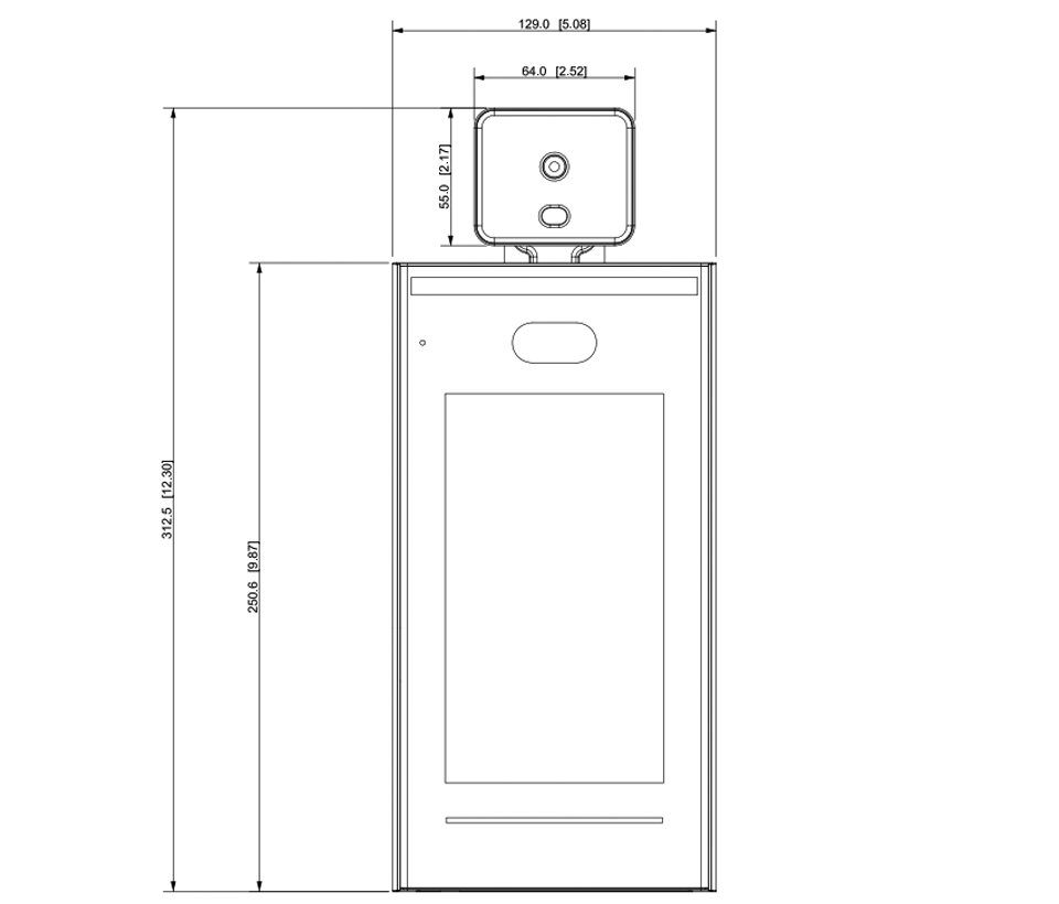 DAHUA ASI7213XT1- Control de acceso STANDALONE por Reconocimiento Facial con Detección de Temperatura/ 100,000 Rostros/ Para Interior/Pantalla 7" #COVID19 #AccesoProfesional