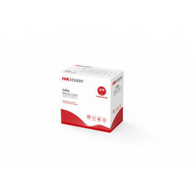 Bobina de Cable UTP 305 Mts / Cat 6 (24 AWG) / Color Negro / Uso en Exterior / 100% Cobre / Aplicaciones de CCTV y Redes de Datos